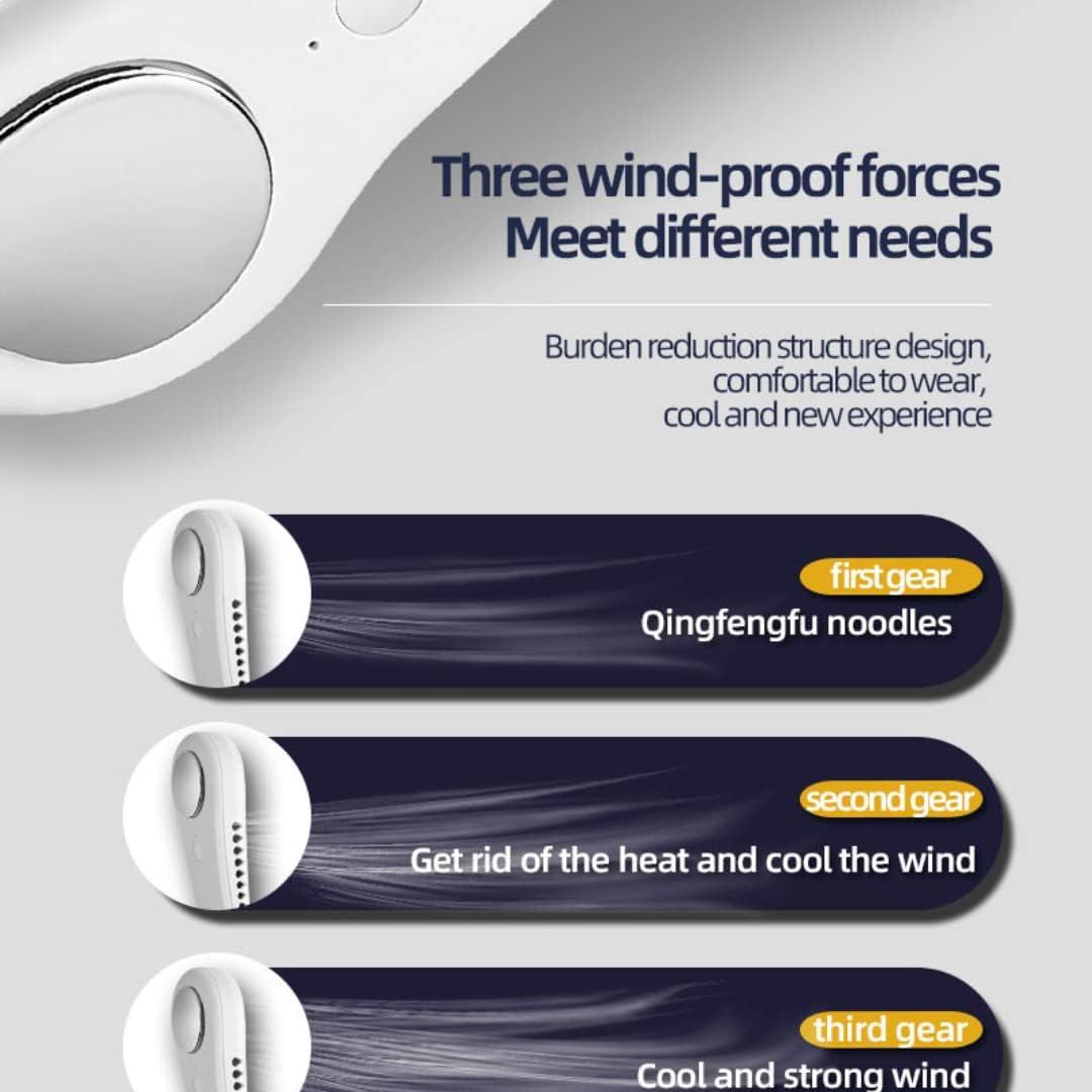 ππ¨π«ππππ₯π ππππ€ π
ππ§, Hands Free Wearable Bladeless Fan, Ultra Light Rechargeable Mini USB Fan for Travel/Home/Office, 3 Speeds