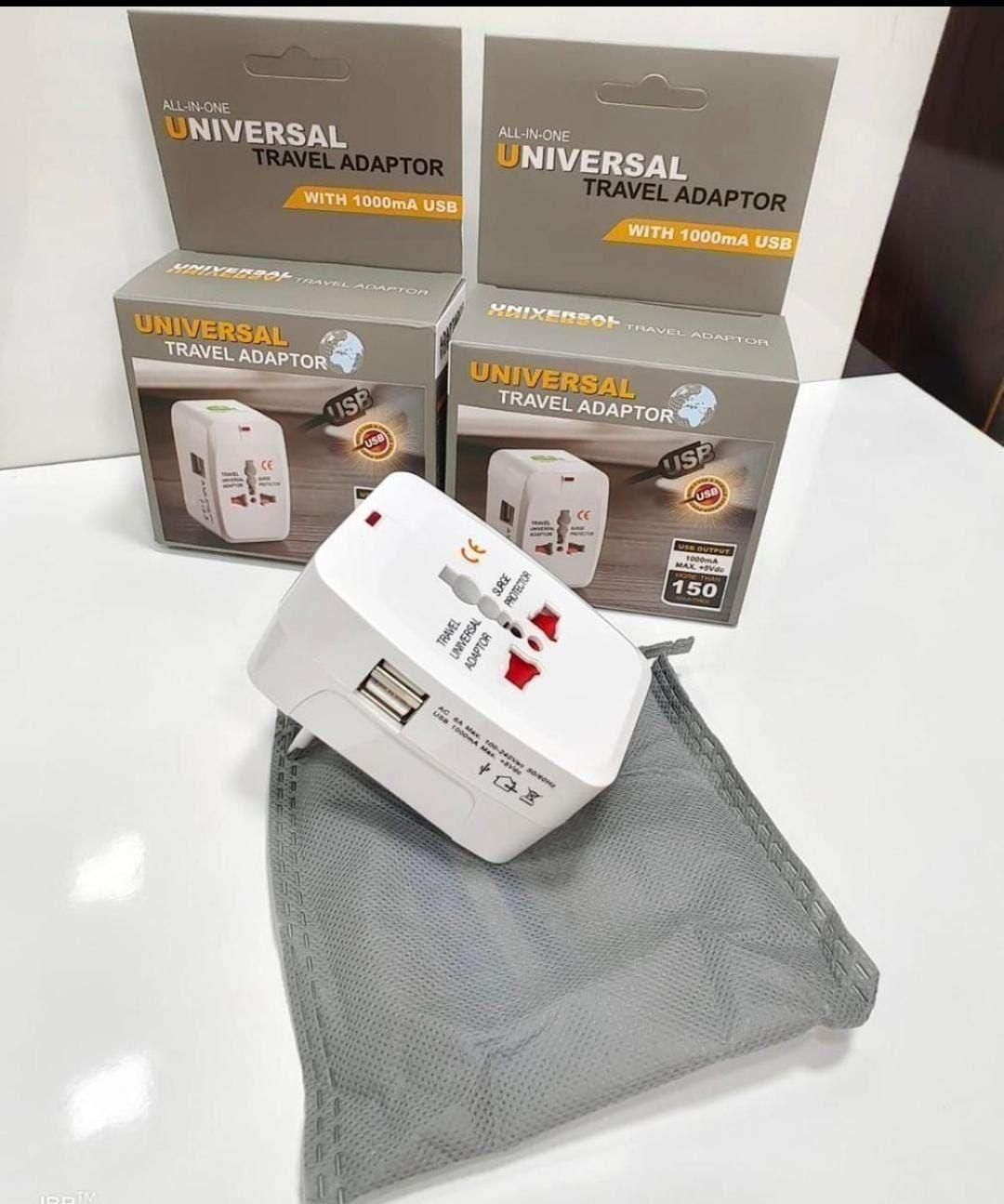 𝐖𝐨𝐫𝐥𝐝𝐰𝐢𝐝𝐞 𝐓𝐫𝐚𝐯𝐞𝐥 𝐀𝐝𝐚𝐩𝐭𝐞𝐫 with Built in Dual USB Charger Ports